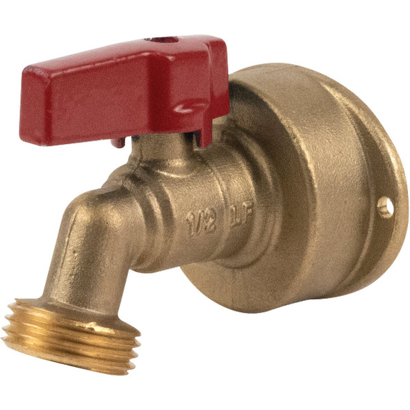 ProLine 1/2 In. PF x 3/4 In. MHT Quarter Turn Brass Hose Bibb 1103-153