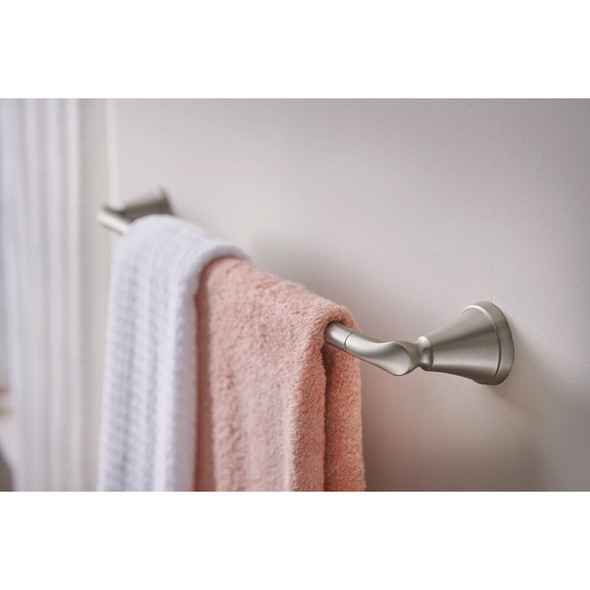 Moen Tiffin 24 In. Towel Bar, Brushed Nickel  MY4824BN 478436