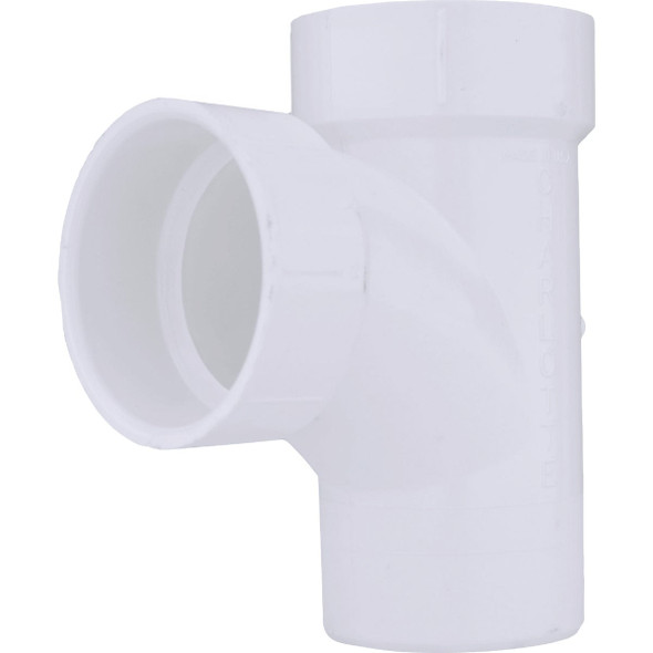Charlotte Pipe 2 In. Hub DWV Sanitary Street Tee PVC 00403  0800HA