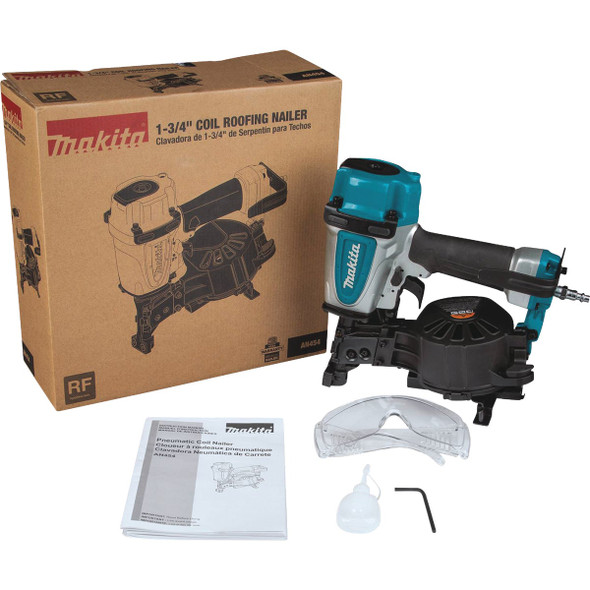 Makita Straight 1-3/4 In. Coil Roofing Nailer AN454