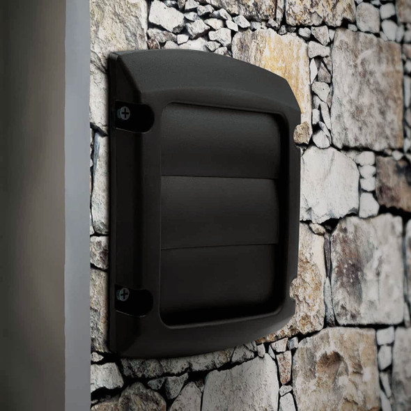Dundas Jafine ProVent 4 In. Black Louvered Exhaust Replacement Vent Cap LC4BLKXZW 476360