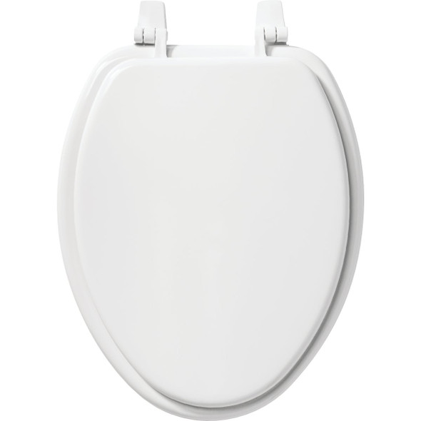 Bemis Elongated White Plastic Closed Front Toilet Seat Bemis Elongated White Plastic Closed Front Toilet Seat