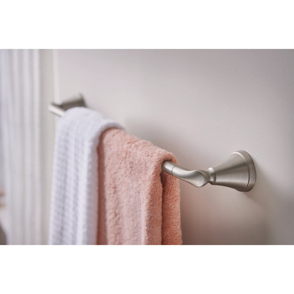Moen Tiffin 18 In. Towel Bar, Brushed Nickel MY4818BN 462738