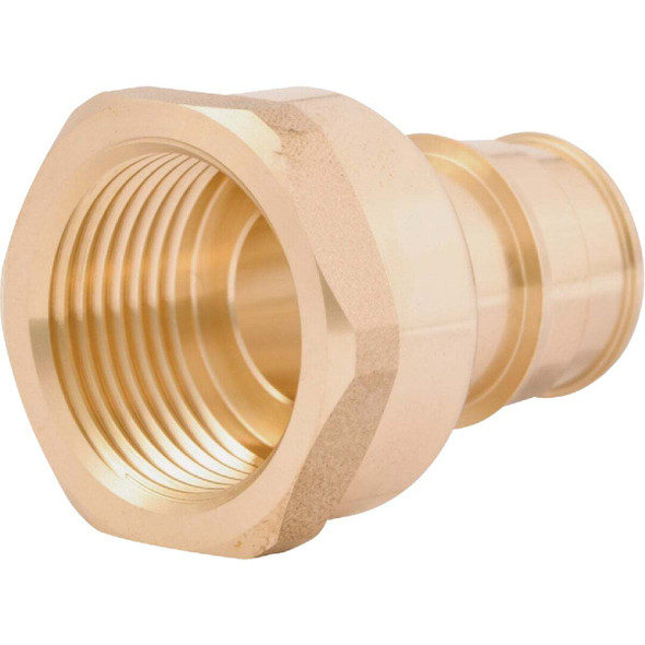 SharkBite 3/4 In. PEX-A x 3/4 In. FNPT Brass Adapter UAB088LFA