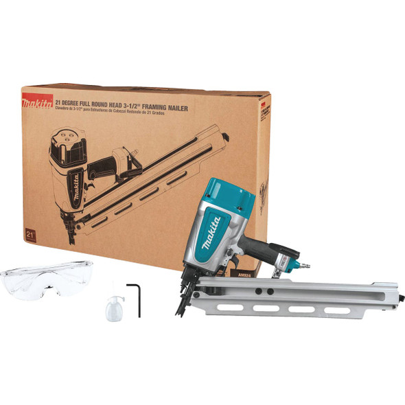 Makita 21 Degree 3-1/2 In. Plastic Collated Framing Nailer AN924