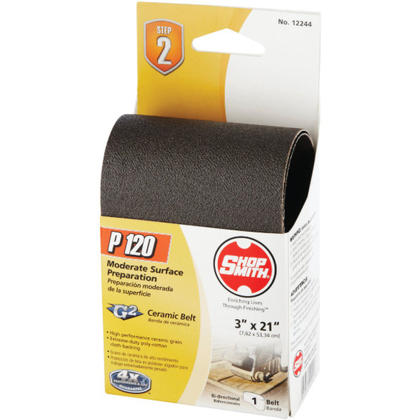 Gator Blade Platinum 3 In. x 21 In. Fine Heavy Duty Sanding Belt 7094 300936