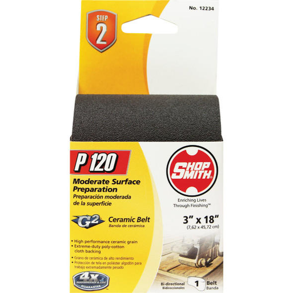 Gator Blade Platinum 3 In. x 18 In. 120 Grit Fine Heavy Duty Sanding Belt 7086