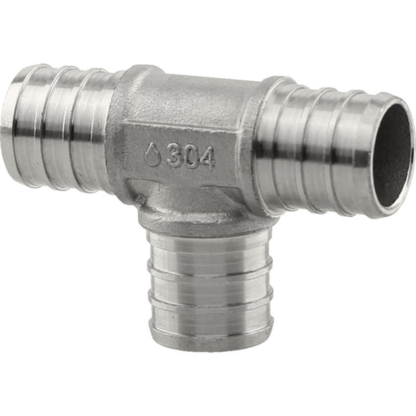 PlumbEeze 3/4 In. Stainless Steel PEX Tee PE-PS-T07
