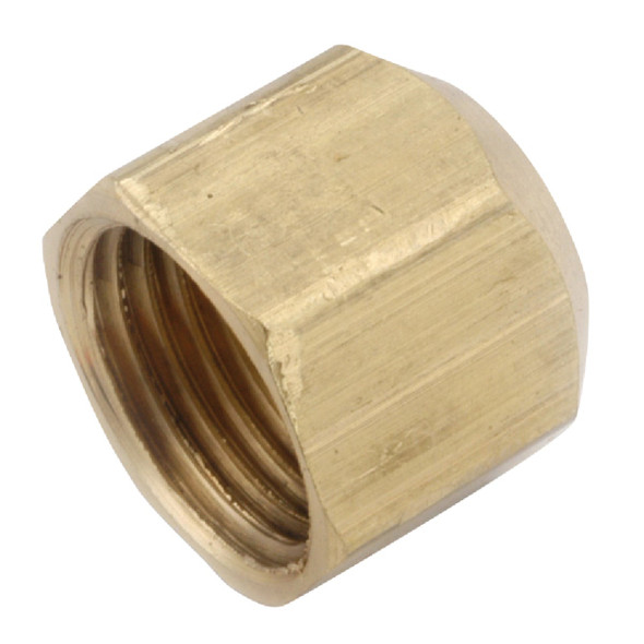 Anderson Metals 3/8 In. Brass Flare Cap 54840-06 Pack of 5 Anderson Metals 3/8 In. Brass Flare Cap 54840-06 Pack of 5