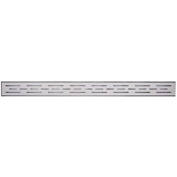 B&K 24 In. Linear Shower Drain Offset Pattern Grate Brushed Nickel 133-008G01
