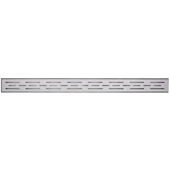 B&K 24 In. Linear Shower Drain Offset Pattern Grate Chrome 133-001G01 B&K 24 In. Linear Shower Drain Offset Pattern Grate Chrome 133-001G01