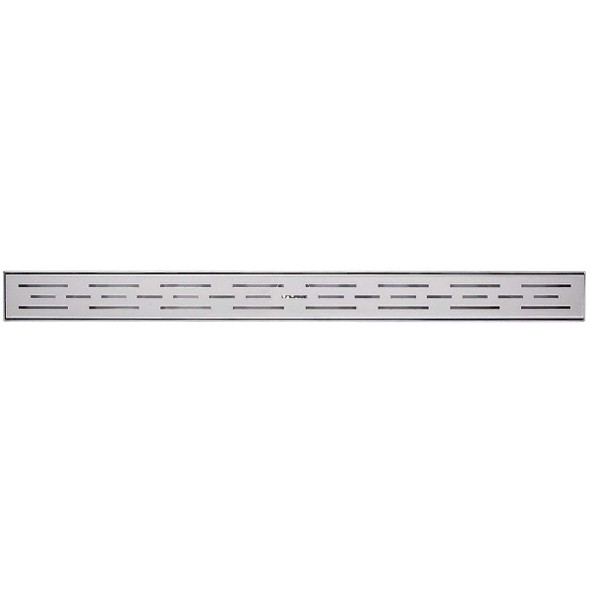 B&K 24 In. Linear Shower Drain Offset Pattern Grate Chrome 133-001G01
