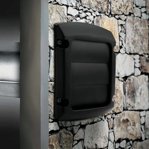 Dundas Jafine ProVent 4 In. Black Louvered Dryer Vent Hood BLH4BLKZW6 443683