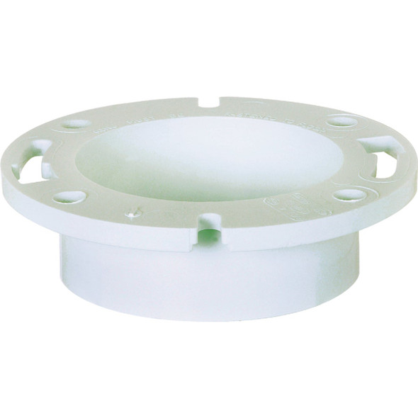 Sioux Chief 4 In. Schedule 40 DWV Hub PVC Closet Flange 886-4P