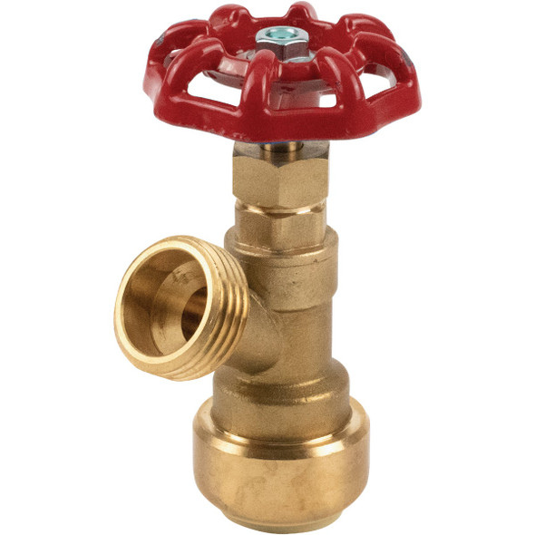 ProLine 3/4 In. PF x 3/4 In. MHT Brass Push Fit Boiler Drain 1102-914