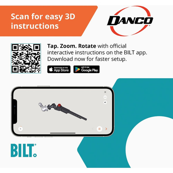 Danco Universal Adjustable Matte Black Tank Lever 9D00012052 461166