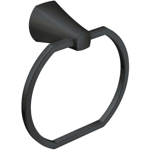 Moen Lindor Towel Ring, Matte Black MY8786BL