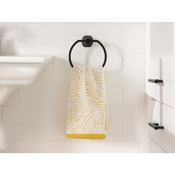 Moen Lindor Towel Ring, Matte Black MY8786BL 469784