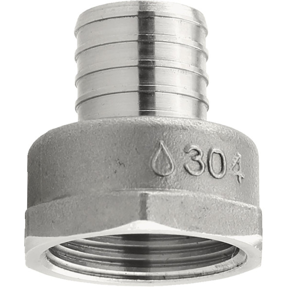 Plumbeez 1 In. x 1 In. FPT Stainless Steel PEX Adapter PE-PS-FA10 Plumbeez 1 In. x 1 In. FPT Stainless Steel PEX Adapter PE-PS-FA10