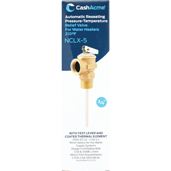 Cash Acme 3/4 In. NCLX-5 Temperature & Pressure Relief Valve
