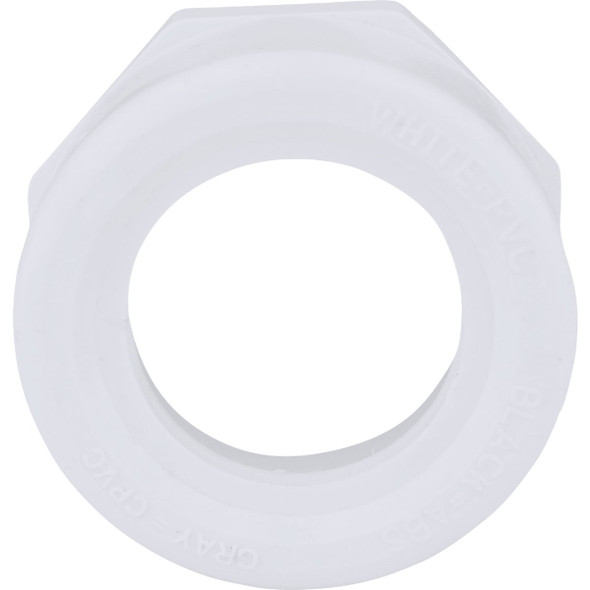 Charlotte Pipe 2 In. SPG x 1-1-2 In. Hub Schedule 40 DWV Flush PVC Bushing PVC 00107  1000HA 442621