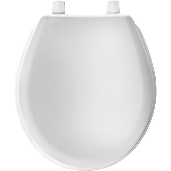 Bemis Mayfair Round White Plastic Toilet Seat 92B000