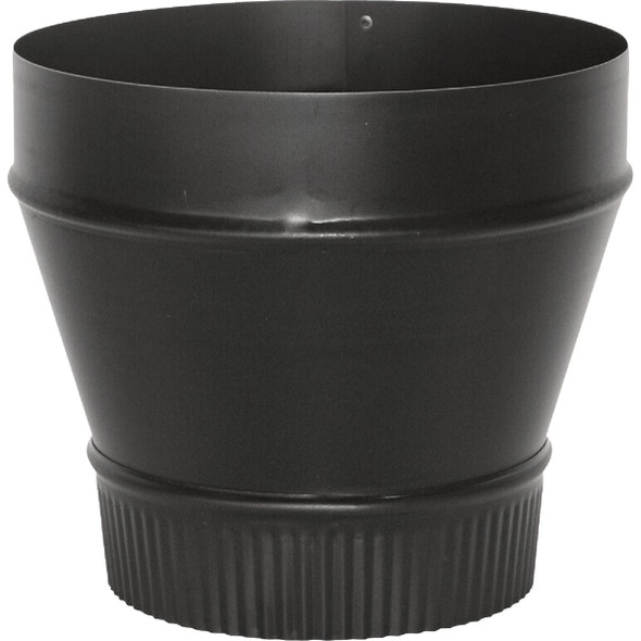 Imperial 6 In. x 5 In. 24 Ga. Thick Wall Black Reducer BM0075