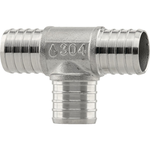 PlumbEeze 1 In. Stainless Steel PEX-B Tee PE-PS-T10