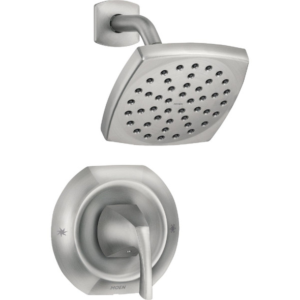 Moen Lindor Posi-Temp 1-Handle Lever Shower Faucet, Spot Resist Brushed Nickel