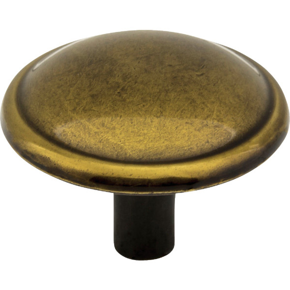 Elements Kingsport 1-1/4 In. Diameter Brushed Antique Brass Mushroom Knob