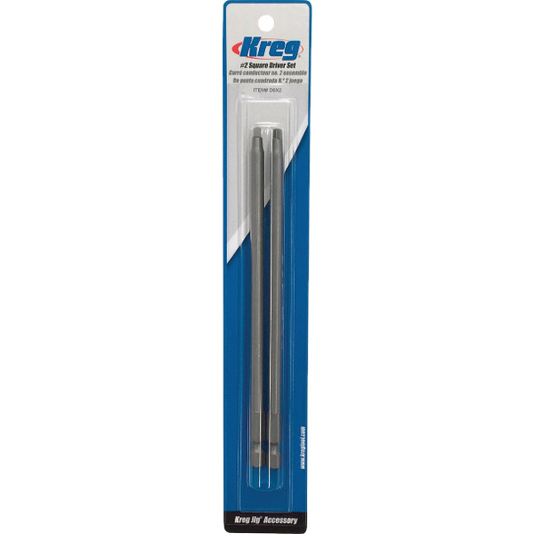 Kreg 6 In. #2 Square Driver Combo (2-Pack) D6X2 320773