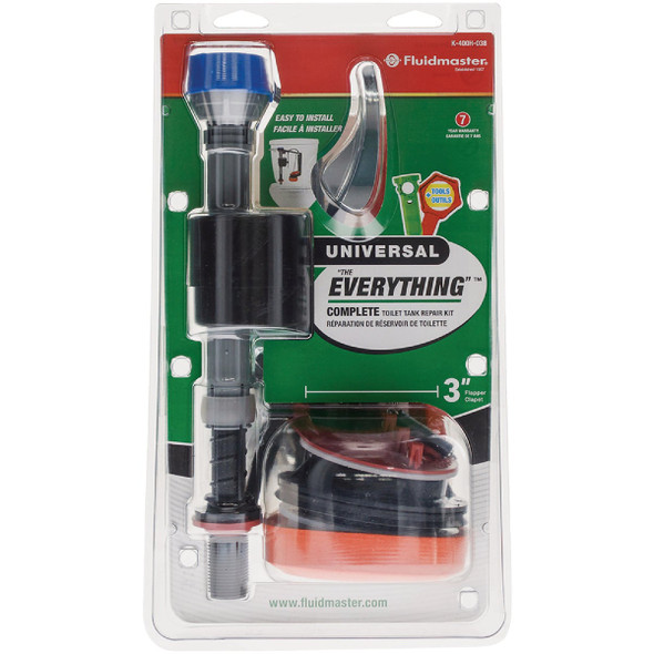 Fluidmaster PerforMax Toilet Fill Valve & 3 In. Everything Toilet Repair Kit K-400H-038-T4 431113