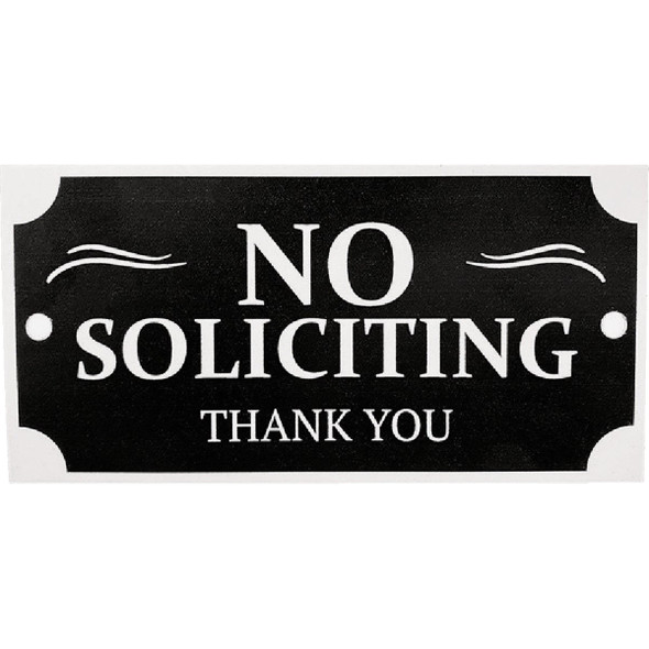 Hy-Ko No Soliciting House Plaque PLQ-001