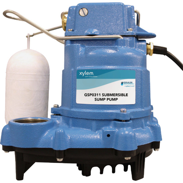Goulds Water Technology 1/3 HP 115V Cast Iron Sump & Effluent Pump GSP0311