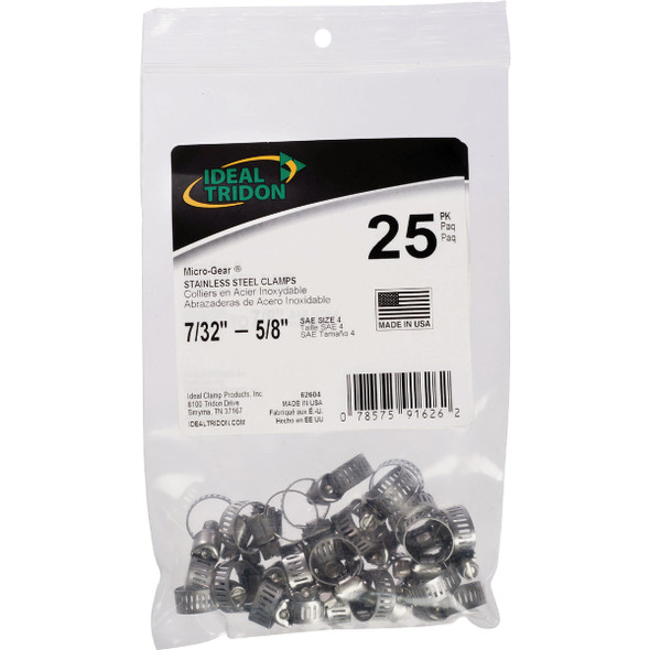 Ideal Tridon 25pk.3125-.625 Hoseclamp 6260450 Ideal Tridon 25pk.3125-.625 Hoseclamp 6260450