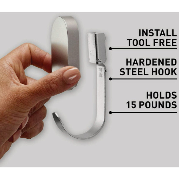 3M Claw 25 Lb. Silver Drywall Hook 3DH25SLV-1ES 254367