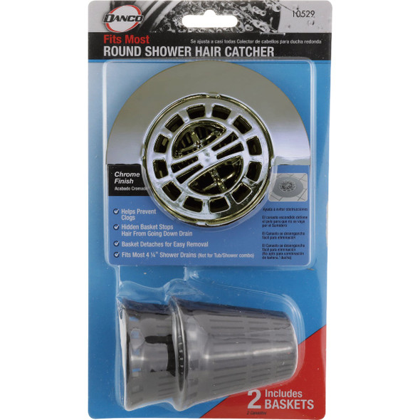 Danco Chrome Hair Catcher For Shower Drain