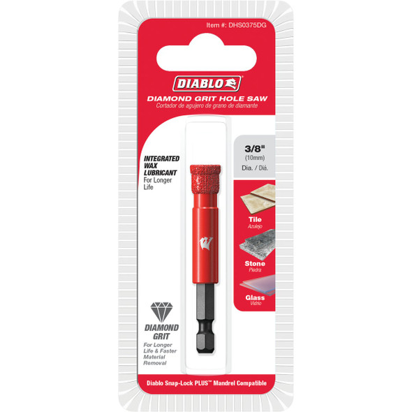 Diablo 3/8 in. Diamond Grit Hole Saw