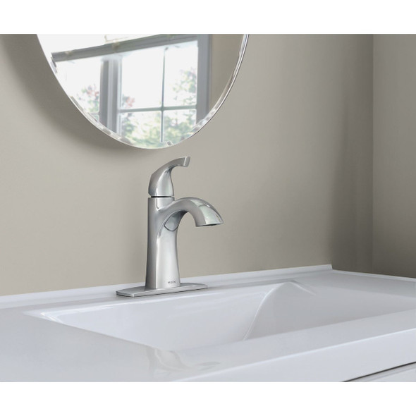 Moen Lindor 1-Handle Lever Centerset Bathroom Faucet, Chrome 84505 413624