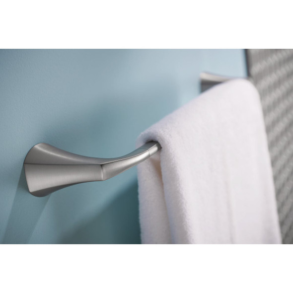 Moen Lindor 18 In. Towel Bar, Spot Resist Brushed Nickel  MY8718BN 406797
