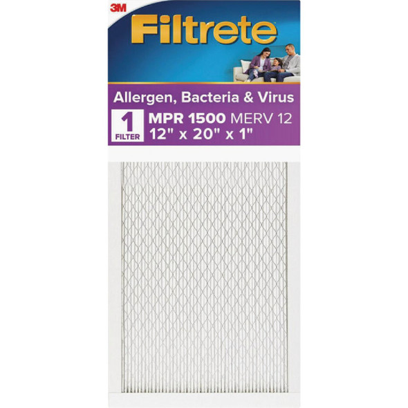 Filtrete High Performance Air Filter, 1500 MPR, 12 In. x 20 In. x 1 In. 2019DC-4