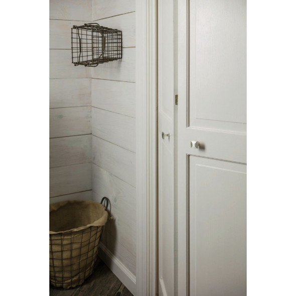 KasaWare 1-1/16 In. Diameter Satin Nickel Plain Square Knob (10-Pack)