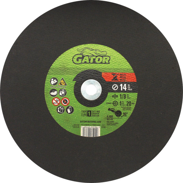 Gator Blade 14 In. x 1/8 In. x 1 In. Metal Cut-Off Wheel 9766