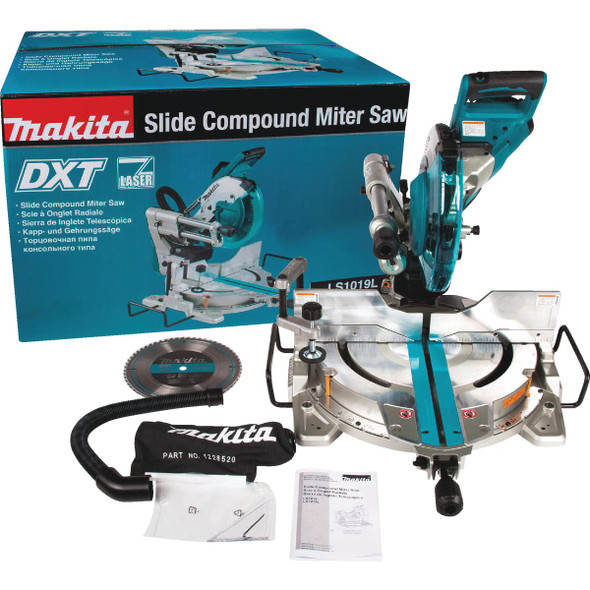 Makita 10 In. 15-Amp Dual-Bevel Sliding Compound Miter Saw with Laser LS1019L