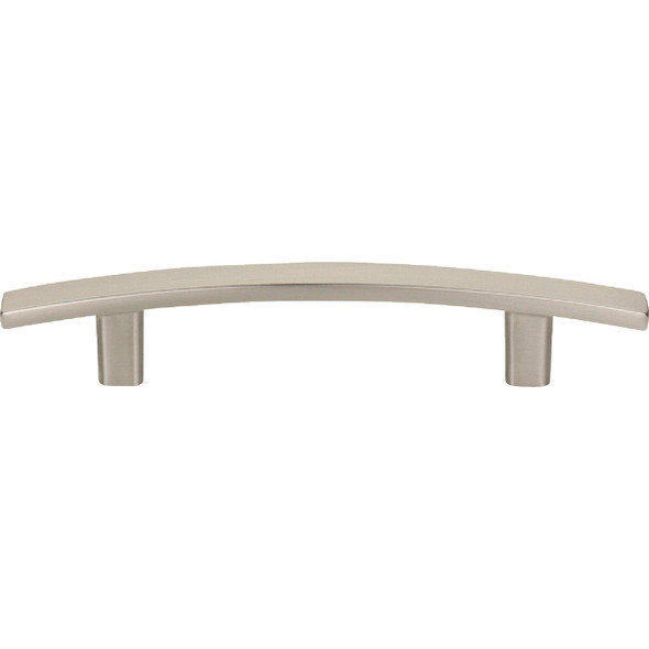 Elements Thatcher 6 In. Overall Length Satin Nickel Curved Cabinet Bar Pull