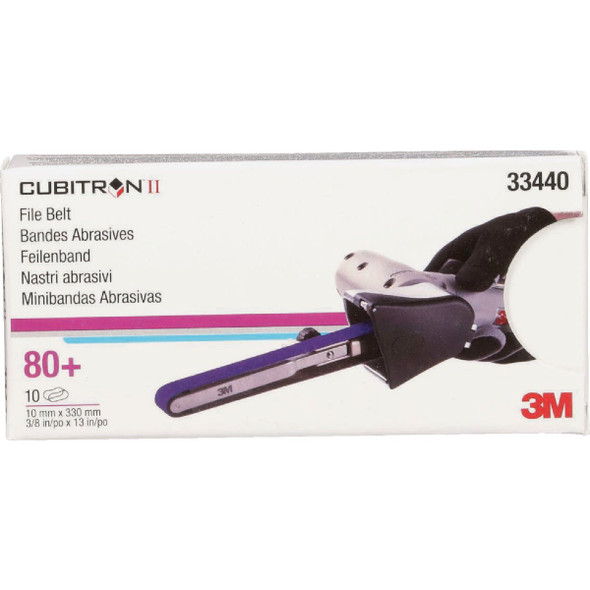 3M Cubitron II 3/8 In. x 13 In. 80 Grit Band File Belt