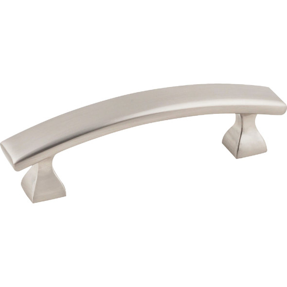 KasaWare 4 In. Overall Length Satin Nickel Flared Foot Square Pull (2-Pack)