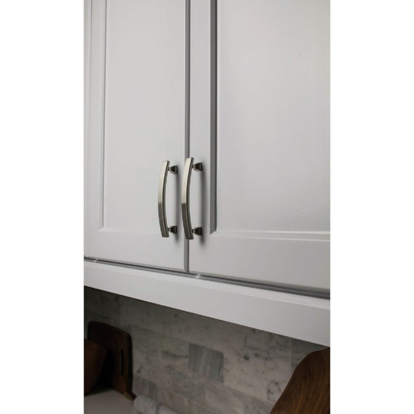 KasaWare 4 In. Overall Length Satin Nickel Flared Foot Square Pull (2-Pack) K3133SN-2 203208