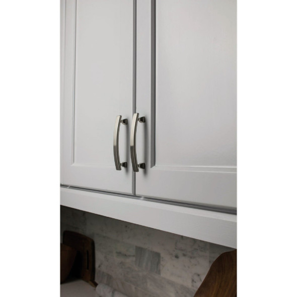 KasaWare 4 In. Overall Length Satin Nickel Flared Foot Square Pull (2-Pack) K3133SN-2 203208