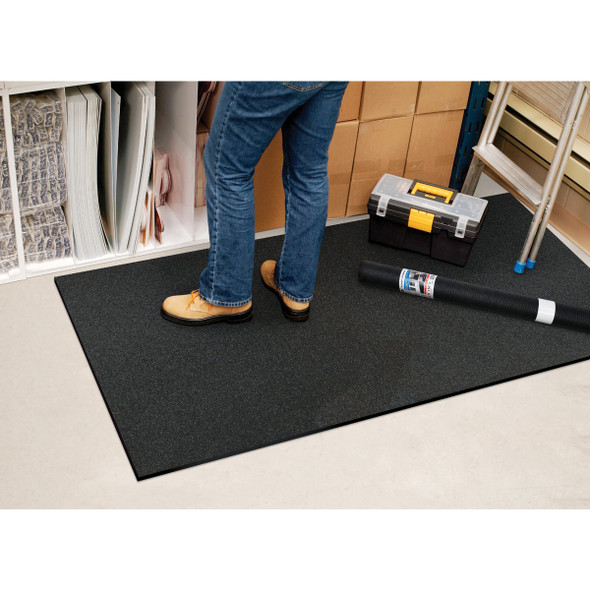 Multy Home 36 In. x 35 Ft. Black Nonslip Rubber Runner Multy Home 36 In. x 35 Ft. Black Nonslip Rubber Runner